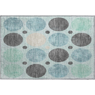 Premium Machine Washable Mayfield AMF1949 Geometric Rug