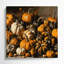 «Thanksgiving Pumpkins and gourds», art mural sur toile brune-1752622850