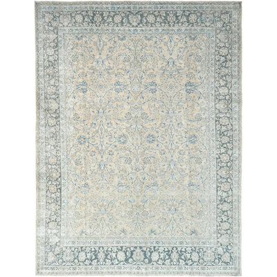 One-of-a-Kind Rectangle 9'4" X 12'11" Hand Knotted Area Rug