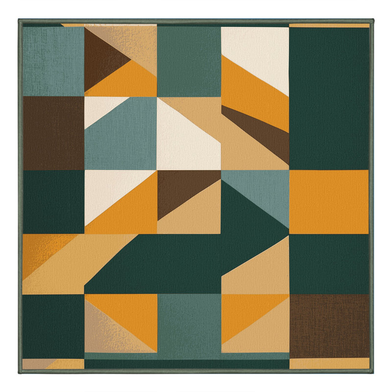 Chunky Lands Rug, Square 4'