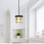 Luminaire suspendu tambour simple 3 lumières Yazmin-27969529-27969530