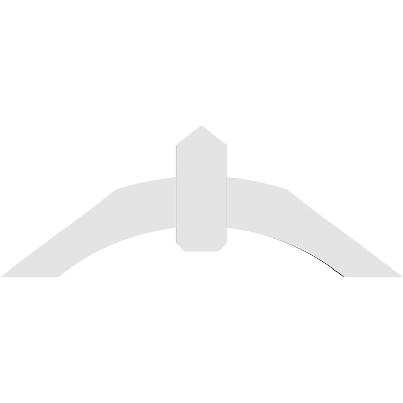 Support pour pignon en PVC Archdale, H 18 po x l 48 po (pas: 9/12), P 2 po x F 6 po