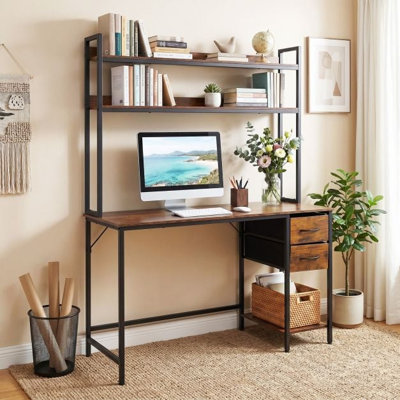 Metal Base Computer Desk
