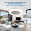 Ventilateur de plafond encastré avec lumières