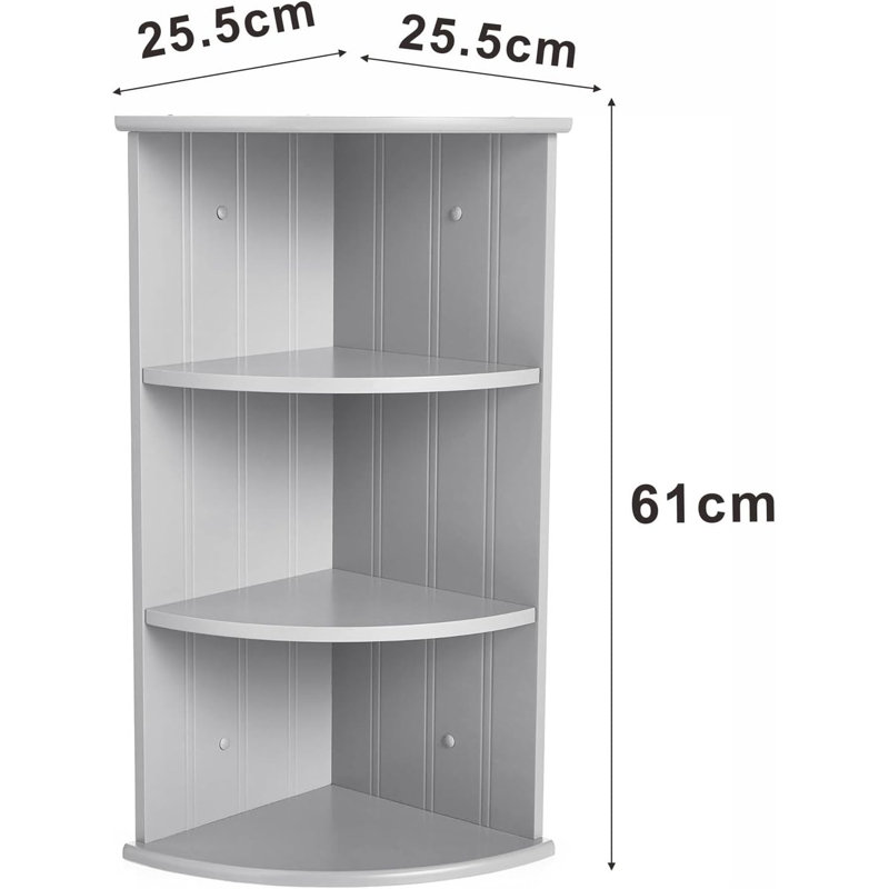 Corner Shelf, Grey