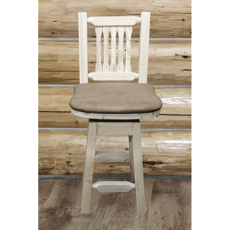 Homestead Collection 24" Bar Stool, Ready to Finish, Buckskin