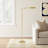 Nathanael 55'' Plated Base LED Task Floor Lamp