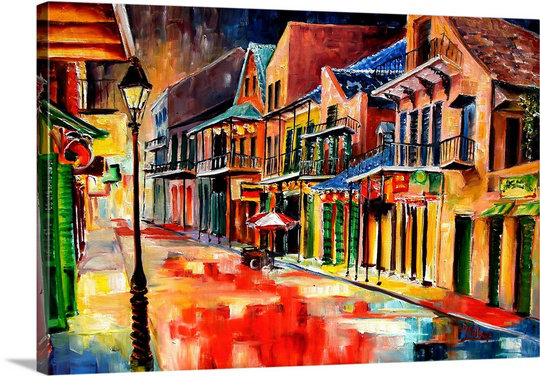 «Dacian New Orleans Jive» par Diane Millsap, reproduction d'art sur toile, H 16 po x l 24 po x P 1,25 po