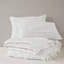 Ensembles de literie blanc romantique, édredon en microfibre pour un confort toute l'année