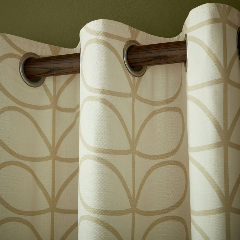 Linear Stem Curtain, 229cm Width x 183cm Drop, Natural