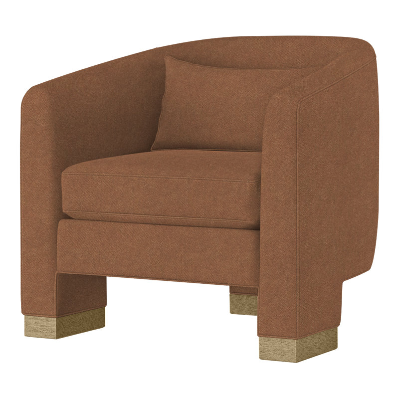 Fauteuil demi-tonneau Admiral, Dune, Perigold Banks ocre