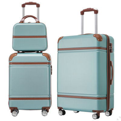 Hardshell ensembles de bagages 3 pièces 20 "+ 24" Valise Valise avec serrure TSA