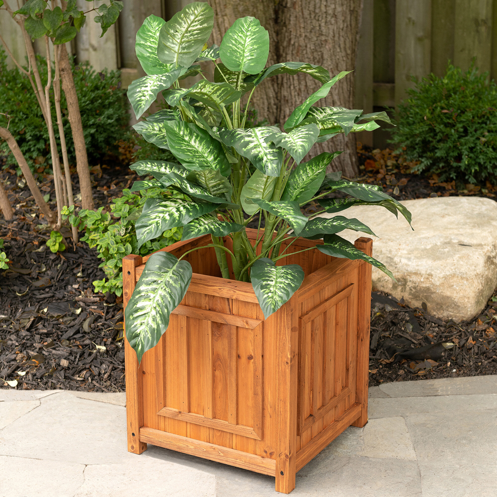 Leisure Season Decorative Planters Wood Planter Box | Wayfair