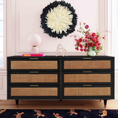 Commode 6 tiroirs Ignis Noir
