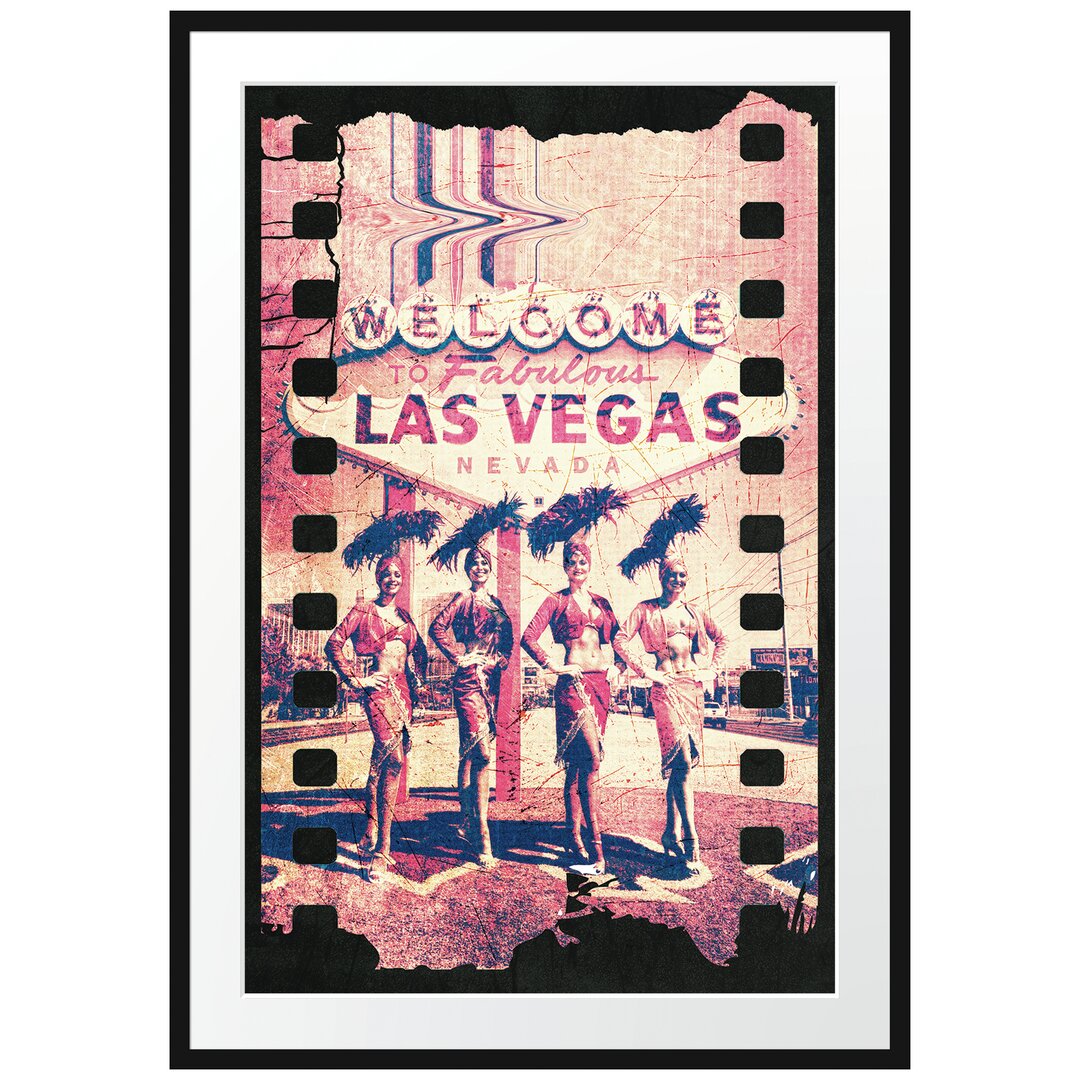 Gerahmtes Poster Fabulous Vegas Black