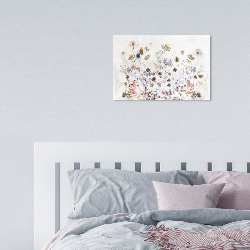 Terres sauvages des prés - Peinture sur toile, Toile tendue, H 10 po x l 15 po