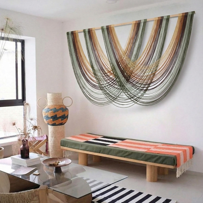 Bohemian 57'' W Macrame Wall Hanging