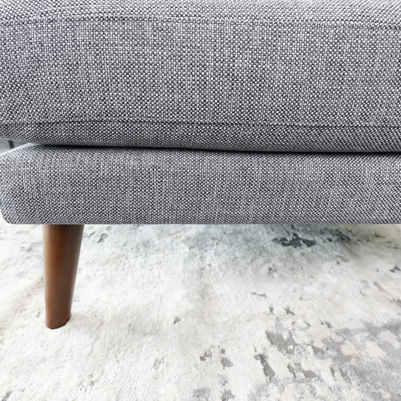Canapé modulaire gris avec méridienne pour salon moderne