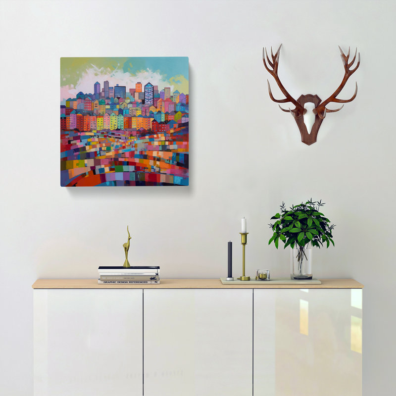 City Of Cardiff Colour Field No.1 - Print, 50cm H x 50cm W x 3cm D