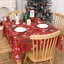 Waterproof & Oil-Proof Christmas Tablecloth – Durable Red Square Table Cover – Wipe Clean, Festive Holiday Dining, Christmas Deer Design – Size: 52" x 52" (Germany), Color: Christmas deer-369119912