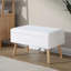 Banc en bois naturel et tissu-576949745