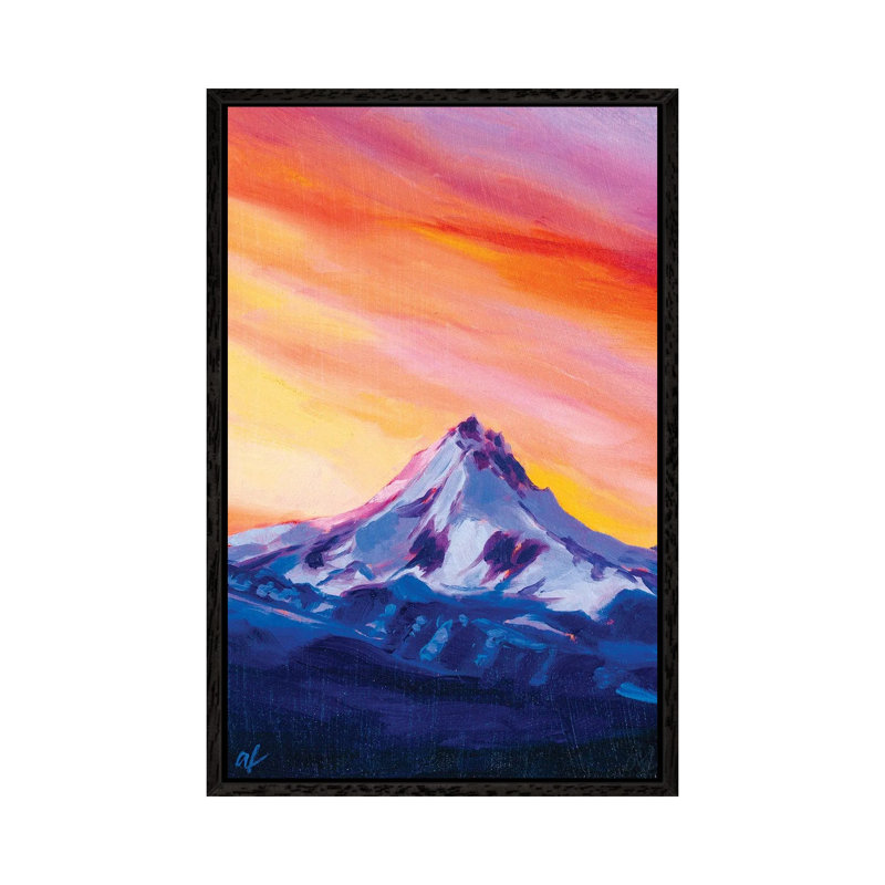 Mountain Study I by Andrea Fairservice - Painting on Canvas, 66.04 cm H x 45.72 cm W, Black Framed