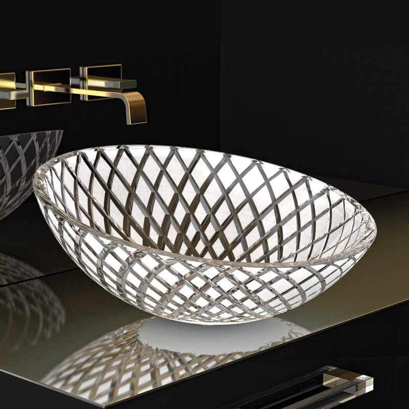 Lavabo de salle de bain vasque Dahlia, Blanc
