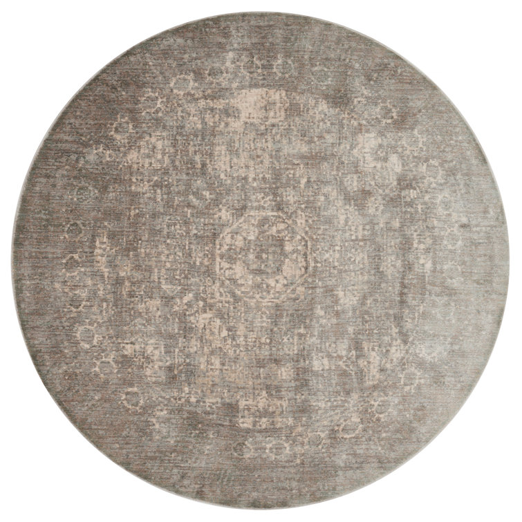 Gris/Tapis décoratif sauge