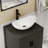 Sharee 24" Single Bathroom Vanity Set With Vessel Sink, Faucet And Drain, Assembly Required-2033119637