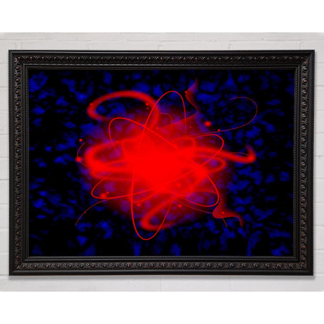 Gerahmtes Wandbild Heart Of The Matter Red