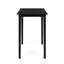 Table d'extérieur gris foncé minimaliste - Cadre de bar carré en bois - Pour jardin et utilisation
