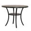 Table de bar ronde en bois 36 pouces avec pieds évasés, gris-1970345108-1970345111-2007306466