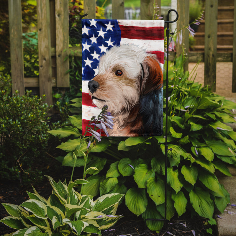 Polyester à 2 côtés 15 x 11 po drapeau de jardin, Chien bosniaque à poil dur