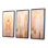 «Ethereal Goddess Of Harmony In Retro Pink Pastel», 3 pièces sur toile