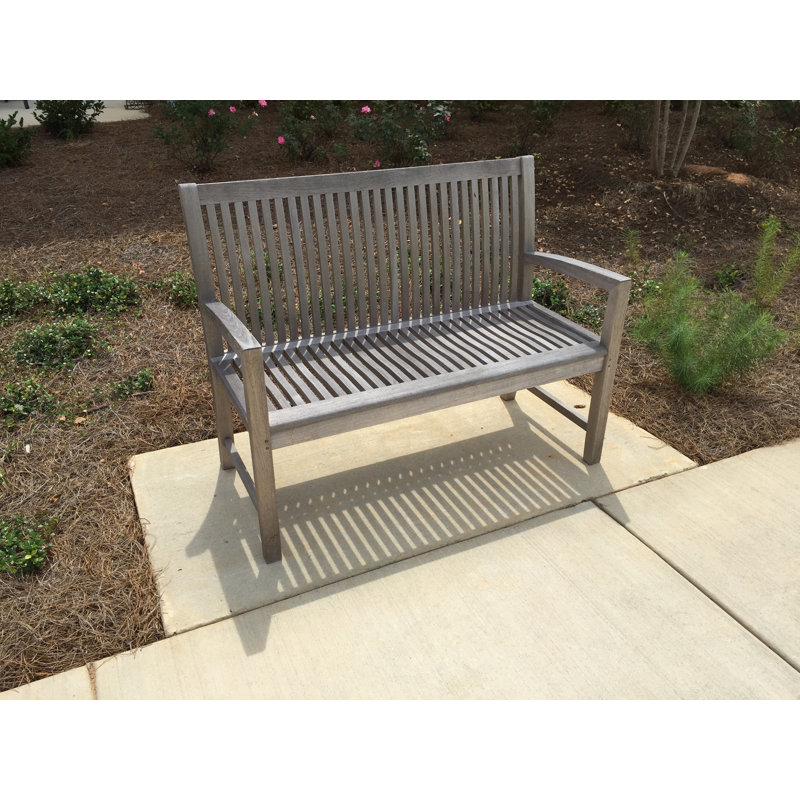 Banc d'extérieur en teck Nelvie, H 38 po x l 48 po x P 24 po
