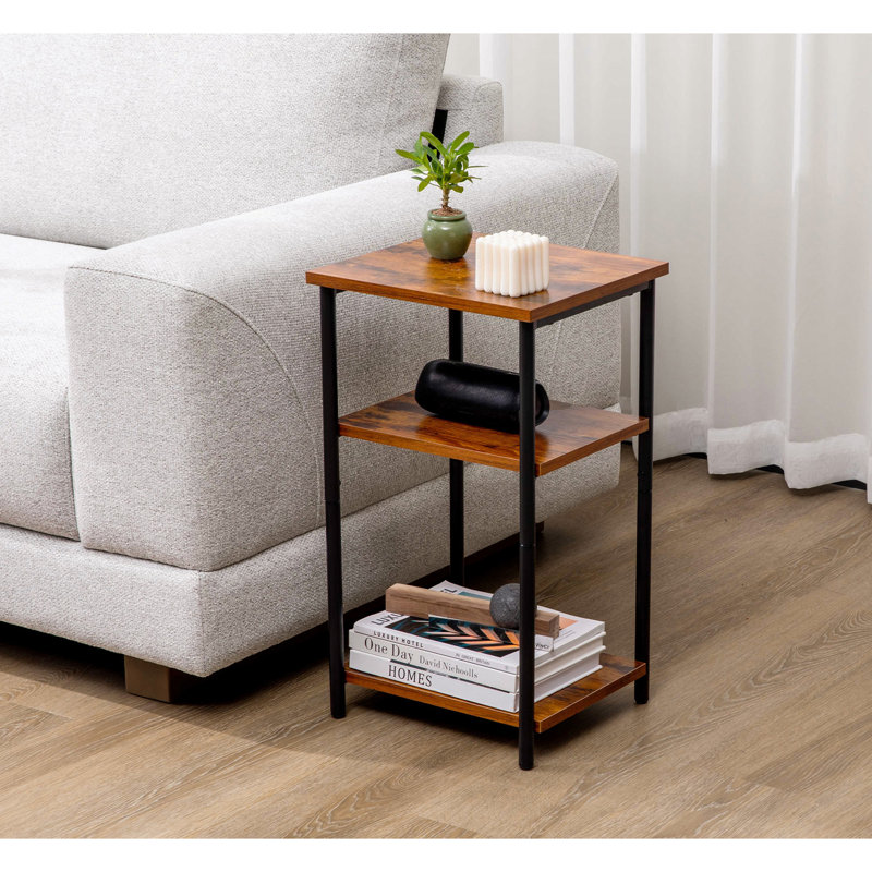 Ensemble de 3 tables de bout 3 couches, Brown / Does Not Apply, Brown