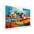 White Single Picture Framed