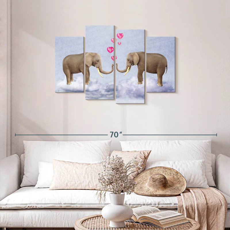 «Hardie Elephant Love», H 27 po x l 43 po