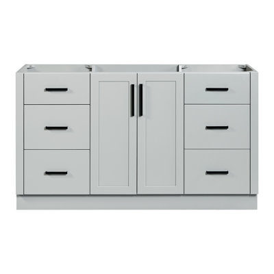   Loren 60 Inch Single Sink Base Cabinet in Grey