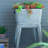 20.5x20.5x21" Metal Elevated Planter