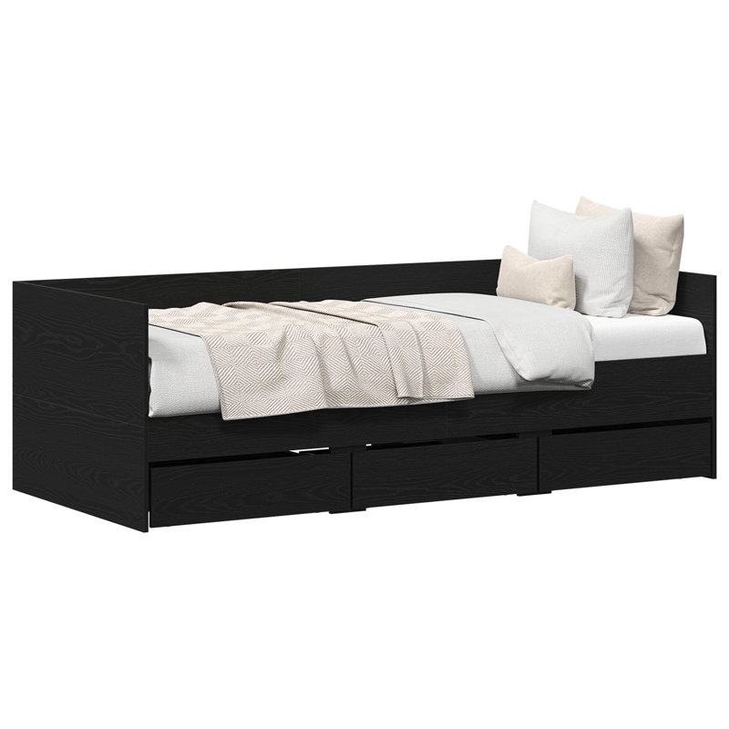 Daybed, European Single (90 x 200 cm), Black Oak