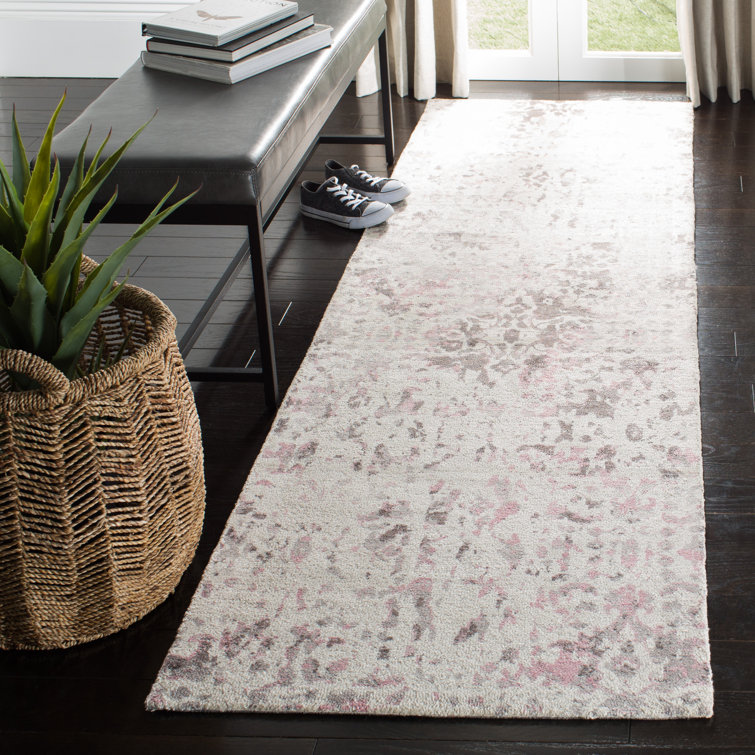 Stahlman Hand Tufted Viscose Geometric Rug