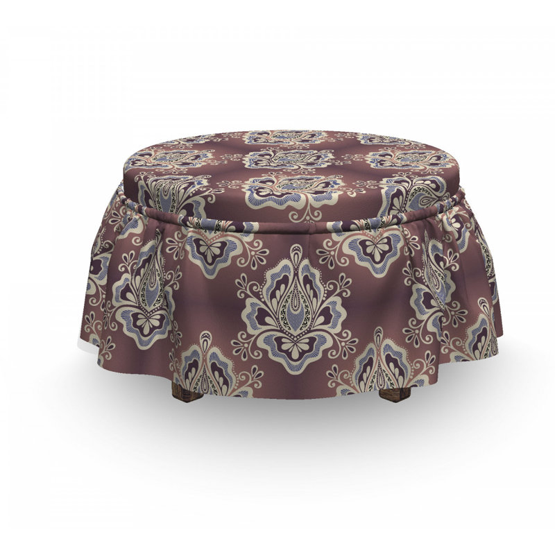 Housse pour repose-pieds botanique