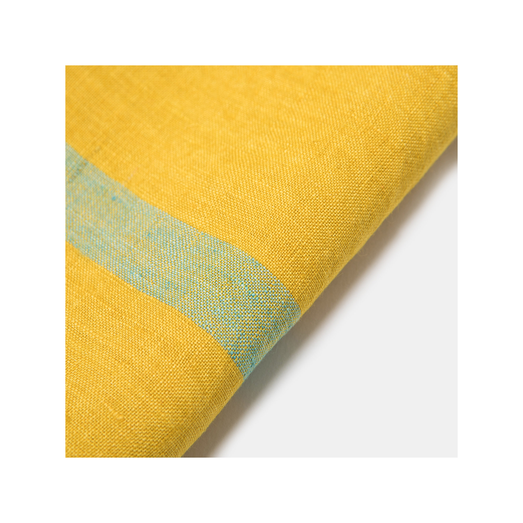 Tegan Linen Stripe 20" Napkin, Lime/Aqua