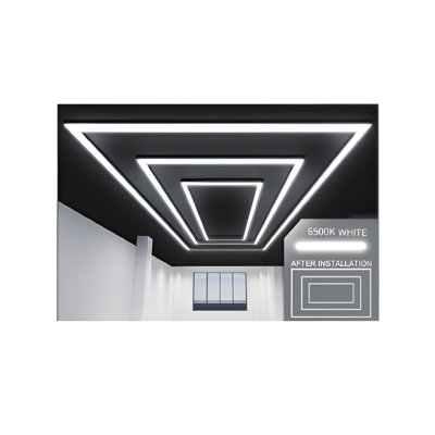 536W Designer Ceiling Lights with 2 Inner Frame and border