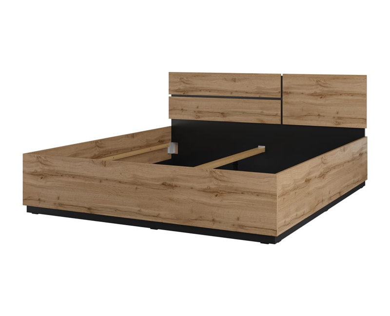 Kross Bed Frame, Oak Wotan