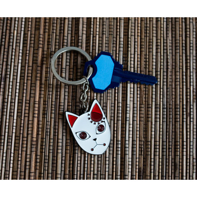 Surreal Entertainment Demon Slayer Tanjiro Kamado Fox Mask Enamel Pendant Keychain