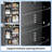 20"x 30" Recessed or Surface Mount Mirror Medicine Cabinet with Adjustable Shelves, Rust-Resistant Aluminum-278762702-278727997