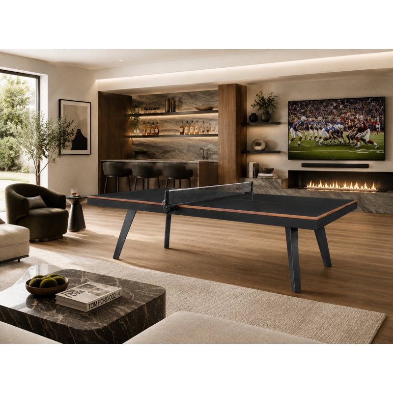 Harper Table Tennis in Black & Walnut