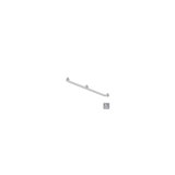Deltana GB42CPU32D 42" Grab Bar, Stainless Steel, Concealed Screw, Center Post in Brushed Stainless